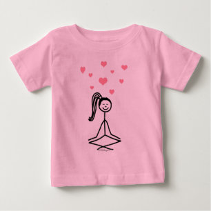 Camiseta De Bebé Chica de yoga