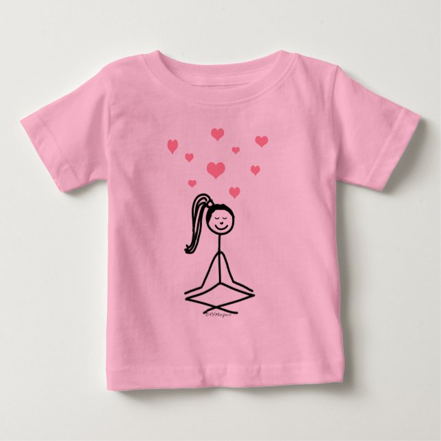 Camiseta De Bebé Chica de yoga (Anverso)