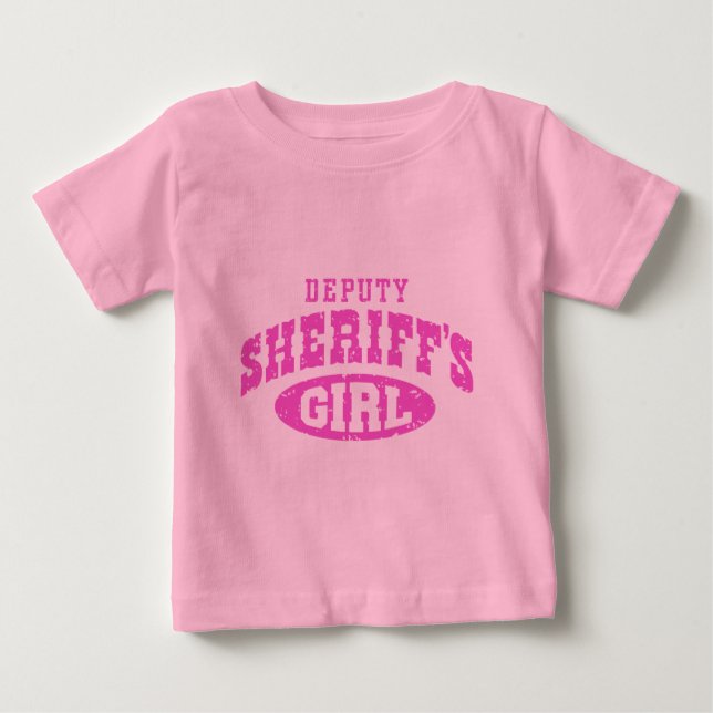 Camiseta De Bebé Chica del comisario adjunto (Anverso)