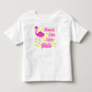 Camiseta De Bebé Chica del flamenco rosado lindo