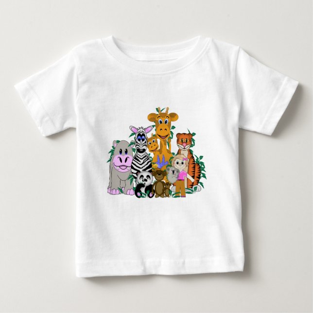Camiseta De Bebé Chica del ZOO (Anverso)