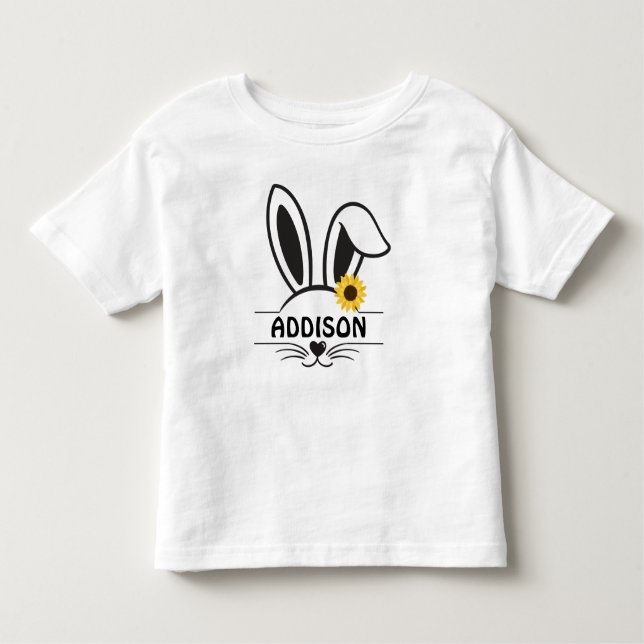 Camiseta De Bebé Chica Easter Bunny Face (Anverso)