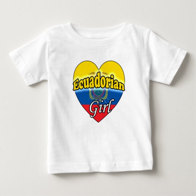 Camiseta De Bebé Chica ecuatoriano (Anverso)