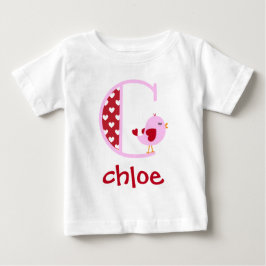 Camiseta De Bebé Chica El día de San Valentín Bird Ruffle Shirt Ini