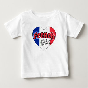 Camiseta De Bebé Chica francesa