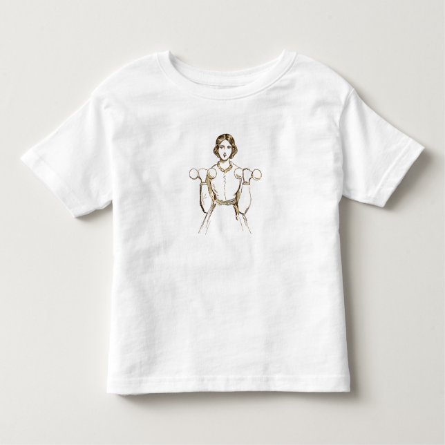 Camiseta De Bebé Chica fuerte Ilustracion ventilado de peso de elev (Anverso)