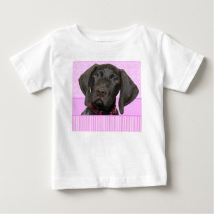Camiseta De Bebé Chica Glossy Grizzly Puppy