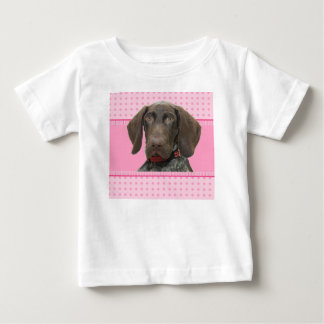 Camiseta De Bebé Chica Glossy Grizzly Puppy