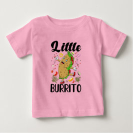 Camiseta De Bebé Chica gracioso burrito pequeño arte de palabras