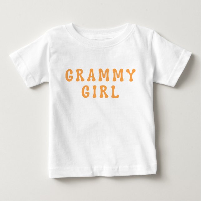 Camiseta De Bebé Chica Grammy en pareja con abuela y nieta (Anverso)