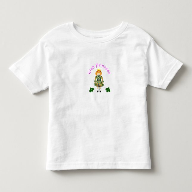 Camiseta De Bebé Chica irlandés Toddler Princess Shirt (Anverso)