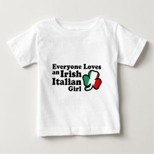 Camiseta De Bebé Chica italiano irlandés