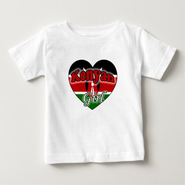 Camiseta De Bebé Chica Keniana (Anverso)