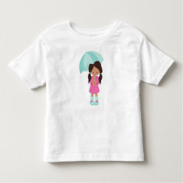 Camiseta De Bebé Chica Latina, Chica con Impermeable, Chica con Par