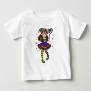 Camiseta De Bebé Chica linda de anime en Mari Gras
