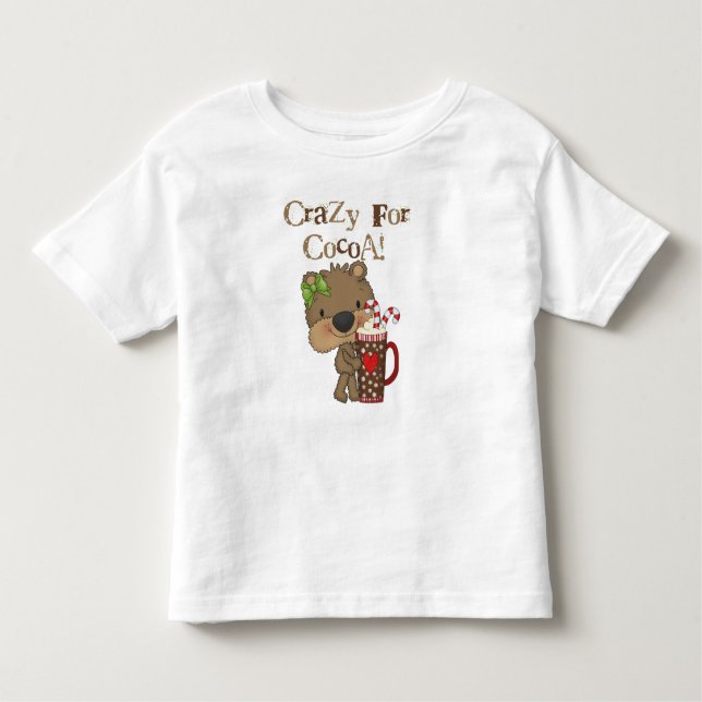 Camiseta De Bebé Chica Loco Por El Cacao (Anverso)