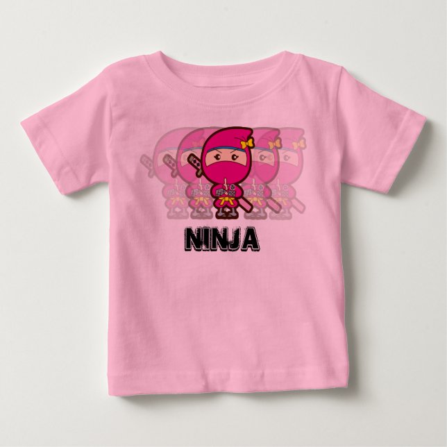 Camiseta De Bebé Chica Ninja (Anverso)