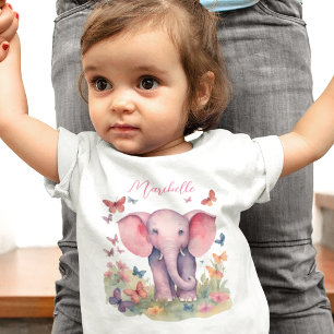 Camiseta De Bebé Chica para elefantes bebés