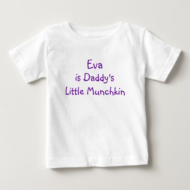 Camiseta De Bebé Chica personalizable - Niña pequeña (Anverso)