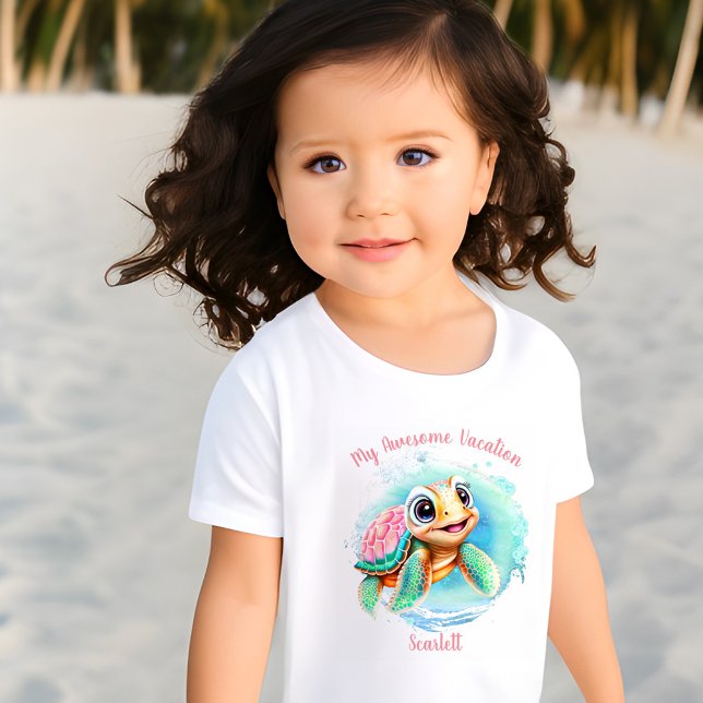 Camiseta De Bebé Chica personalizado de vacaciones de verano de tor (Subido por el creador)