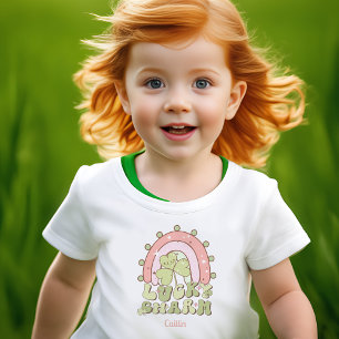 Camiseta De Bebé Chica personalizado del día de Charm St. Patrick
