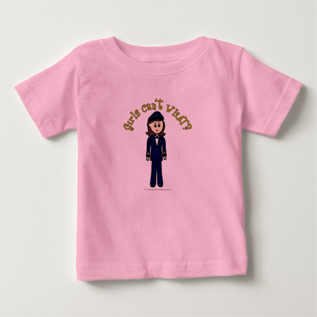 Camiseta De Bebé Chica piloto (Anverso)