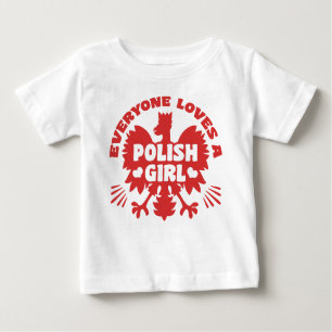 Camiseta De Bebé Chica polaco