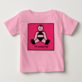 Camiseta De Bebé Chica Pooping