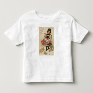 Camiseta De Bebé Chica portando huevos con chicles