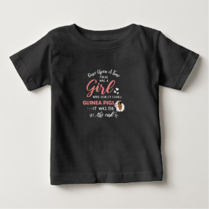 Camiseta De Bebé Chica Que Ama Cuyes Amante Divertido de Cuyes