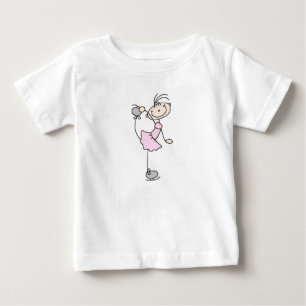 Camiseta De Bebé Chica Rosa Palo Figura Espontador De Hielo