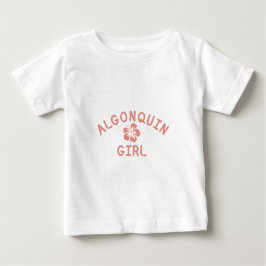 Camiseta De Bebé Chica rosado de Algonquin