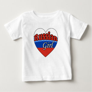 Camiseta De Bebé Chica ruso