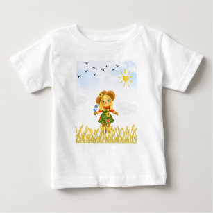 Camiseta De Bebé Chica Scarecrow Bird on Arm
