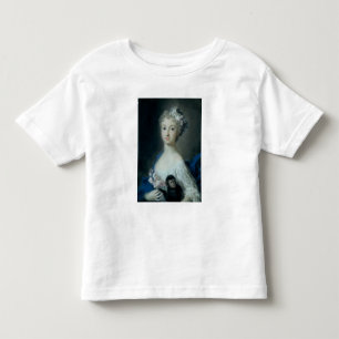 Camiseta De Bebé Chica sosteniendo un mono