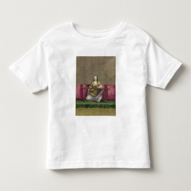 Camiseta De Bebé Chica turco, bordado, siglo XVIII (grabado) (Anverso)