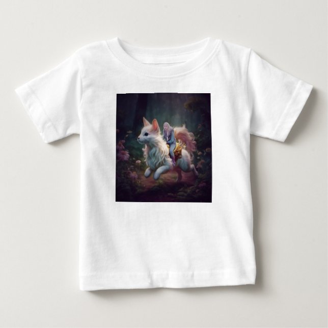 Camiseta De Bebé Chica único de equitación (Anverso)