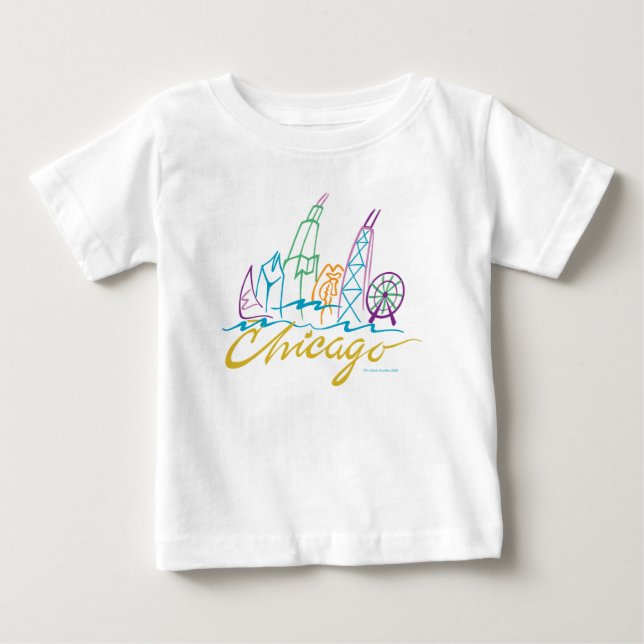 Camiseta De Bebé Chicago (Anverso)