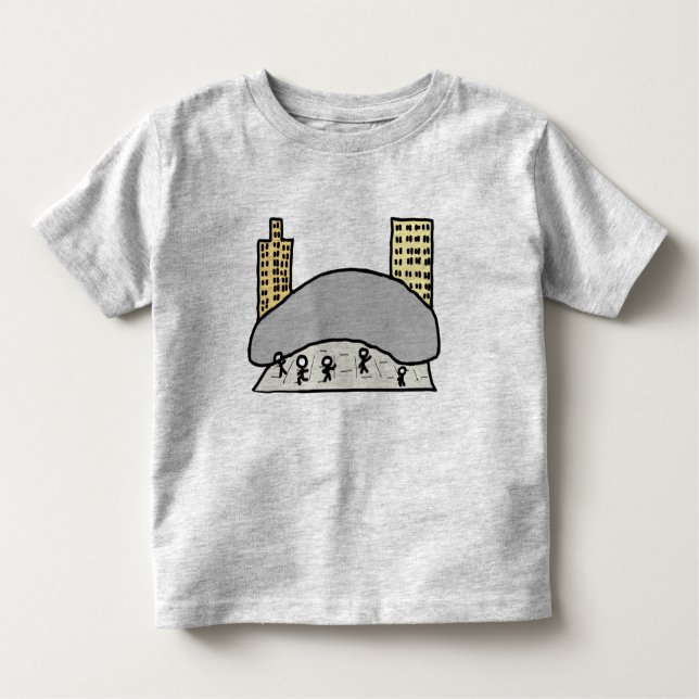 Camiseta De Bebé Chicago Bean (Anverso)