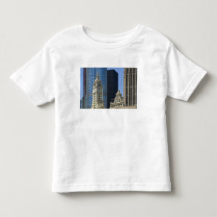 Camiseta De Bebé Chicago, Edificio Wrigley con Trump Hotel &