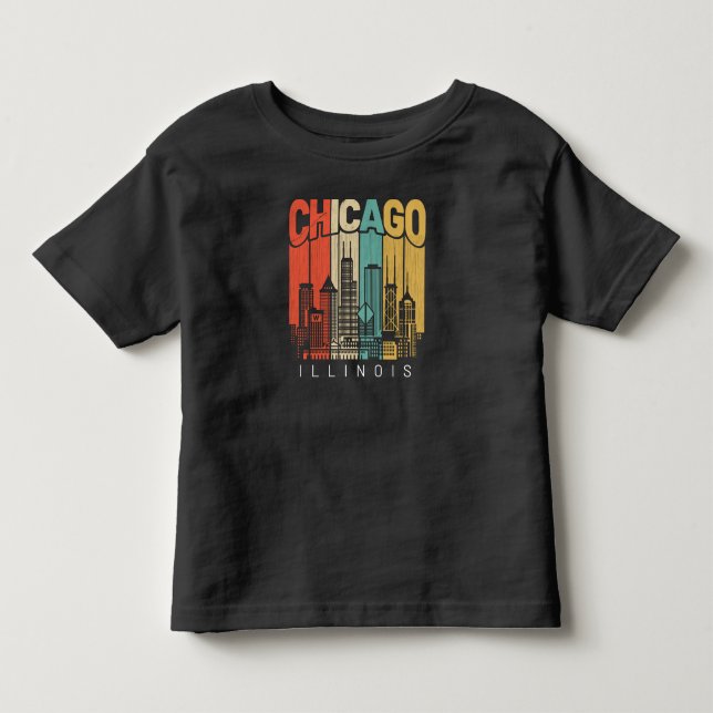 Camiseta De Bebé Chicago Illinois (Anverso)