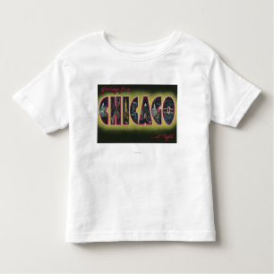 Camiseta De Bebé Chicago, Illinois (noche)