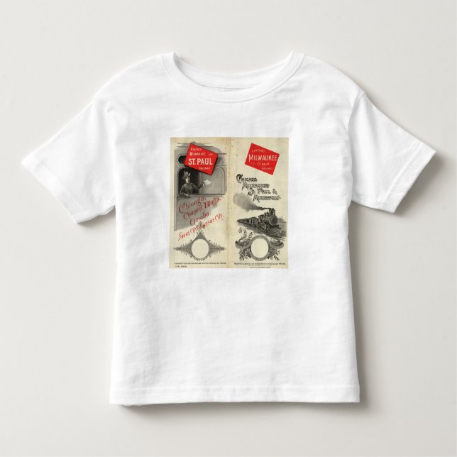 Camiseta De Bebé Chicago Milwaukee y ferrocarril de San Pablo (Anverso)