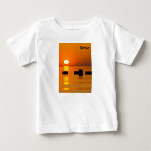 Camiseta De Bebé Chicago Naranja Galore Mañana
