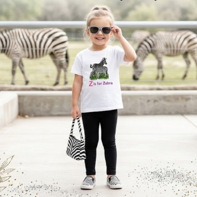 Camiseta De Bebé Chicas Animal Cute Cebra  (Subido por el creador)