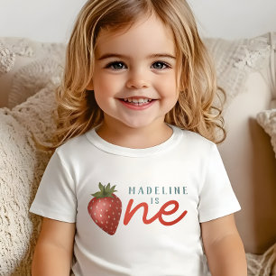 Camiseta De Bebé Chicas Berry Primer Verano Niños 1er Cumpleaños