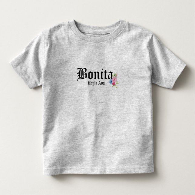 Camiseta De Bebé Chicas Bonitas Personalizadas (Anverso)