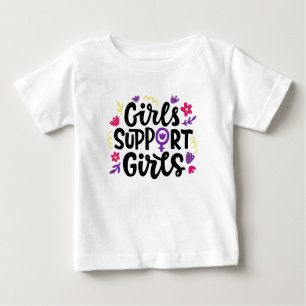 Camiseta De Bebé Chicas de apoyo de Chicas