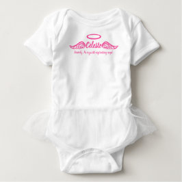Camiseta De Bebé Chicas de Celeste nombre y significa alas de ángel