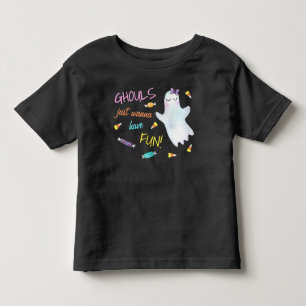 Camiseta De Bebé Chicas de Cute Halloween   Las Guías Sólo Quieren 